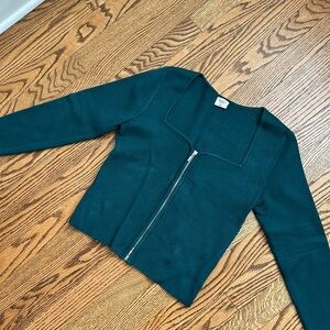 Abercrombie double zip cardigan